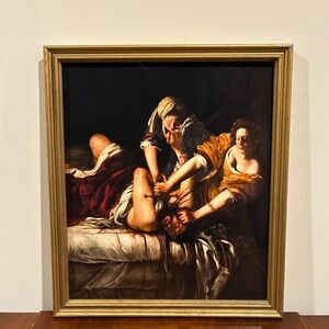 Judith Beheading Holofernes Framed Print 13x15 Gentileschi Feminist Wall Art